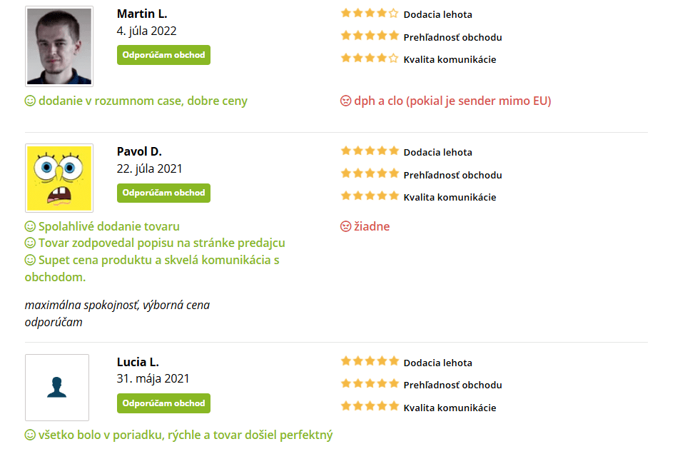 ebay recenzie