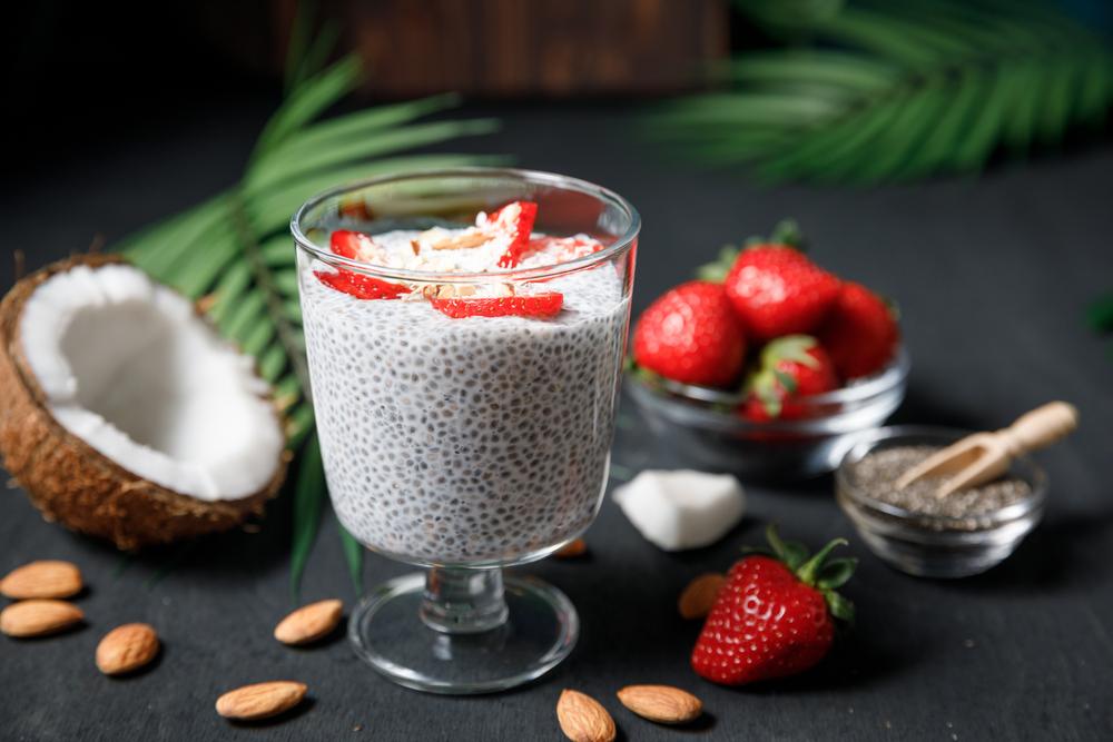 kokosový quinoa puding